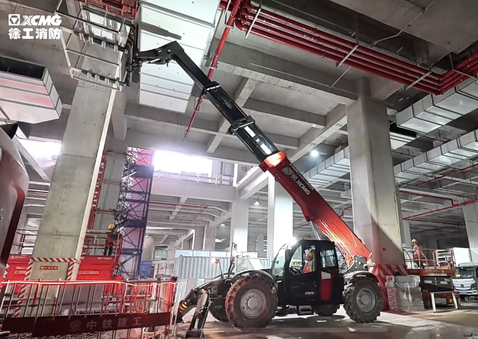 客户用了都说好！总XT5017K伸缩臂叉装车施工纪实