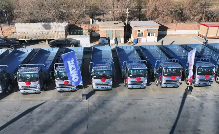 总轻卡新能源运输车批量交付山东客户