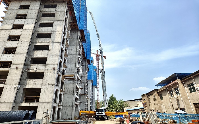 总72米泵车：助建超高层建筑