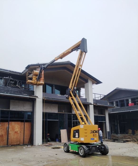 绿色建造新标杆！总锂电高机助力鄂州民生工程