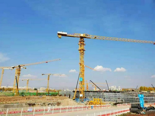 总塔机助建世界屋脊最大体量会展中心